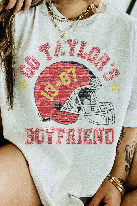 GO TAYLORS BOYFRIEND FOOTBALL GRAPHIC TEE