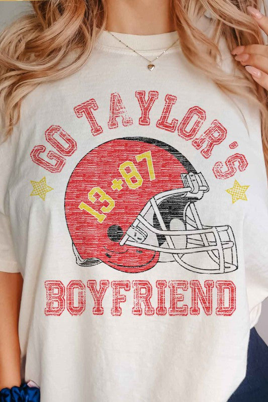 GO TAYLORS BOYFRIEND FOOTBALL GRAPHIC TEE